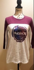 Hurley 3/4 sleeve shirt NWOT